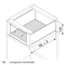 Code 241954 - Bandeau avant avec rainure