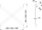 Code 243623 - Croix de renfort