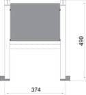 Code 244568 - Escabeau 1 marche pour plinthe