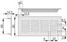 Code 244643 - Grille d'aération à encastrer