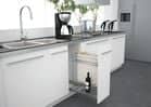 Code 244670 - Panier pain bouteilles coulissant chromé
