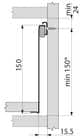 Code 245315 - Sortie simple 320 h ht 150 mm