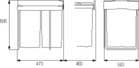 Code 247833 - Pour meuble de 400 mm