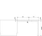 Code 248903 - Ferrure coulissante pour plan de travail ou table VOILA