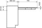 Code 248963 - Ferrure de table coulissante pour tiroirs LUNCH + 39