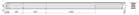 Code 248989 - Coulisse bout de table ALU 77 Frontslide