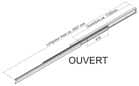 Code 248989 - Coulisse bout de table ALU 77 Frontslide