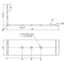 Code 249003 - Equerre pour coulisse bout de table