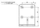 Code 249003 - Equerre pour coulisse bout de table