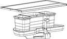 Code 249058 - Système de poubelles tri sélectif pour élément d'angle
