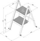 Code 249793 - Escabeau 2 marches