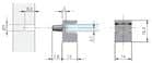 Code 250200 - Taquet Kristal pour tablette en verre