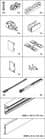 Code 250869 - Kit garniture 1 porte verre + rail Hawa Porta 40 GE