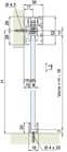 Code 250869 - Kit garniture 1 porte verre + rail Hawa Porta 40 GE