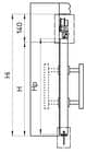 Code 251030 - Ensemble monture en V Exterus pour porte bois 1 vantail