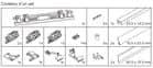 Code 251131 - Hawa Frontino 20 H FS meuble haut et bas pour 2 portes bois
