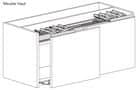 Code 251131 - Hawa Frontino 20 H FS meuble haut et bas pour 2 portes bois