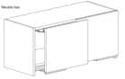 Code 251131 - Hawa Frontino 20 H FS meuble haut et bas pour 2 portes bois