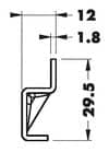 Code 251747 - Plaque anti décrochement pour suspension 822