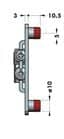 Code 251754 - Suspension pour meubles bas 807 XL