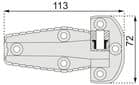 Code 251853 - Charnière pour portillon encastré 710