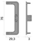 Code 251936 - Bouchons pour profil passe main pour tiroir