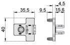Code 252125 - Kit fixation pour profil