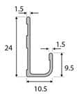 Code 252293 - Rail accrochage