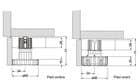 Code 252398 - Pied de cuisine 471 base large réglage frontal