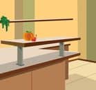 Code 253053 - Console de snack droite aluminium