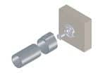 Code 253158 - Support tube de penderie - fixation invisible