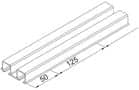 Code 254334 - Hawa Clipo 16 rail de roulement double haut