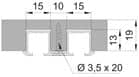 Code 254334 - Hawa Clipo 16 rail de roulement double haut