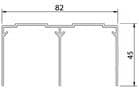 Code 254740 - Rail haut 82
