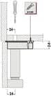 Code 255290 - Embase triangulaire ABS pour pied seul