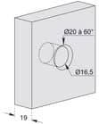 Code 255773 - Douille aluminium fixation arrière
