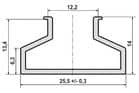 Code 255793 - Profil trapèze aluminium