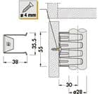 Code 255976 - Clips métal à visser