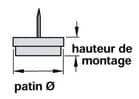 Code 256144 - Patin 1 pointe avec feutre