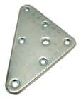 Code 256165 - Platine triangulaire taraudée M8x125