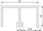 Code 257194 - Rail double de guidage 1150