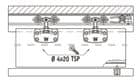 Code 257271 - Garniture pour une porte - 1050 / 2