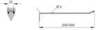 Code 257302 - Support double acier