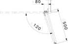 Code 257348 - Ferrure Hawa Multifold 30 W 2 vantaux + rail de roulement