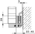 Code 257522 - Rail de guidage HAWA Frontslide 60 A
