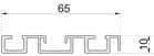 Code 257631 - Rail bas 65