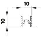 Code 257684 - Hawa Clipo / Combino rail de guidage bas