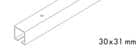 Code 257813 - Pour montage plafond en applique ou à encastrer
