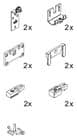 Code 257834 - Hawa Regal A 40 H FS garniture 1 porte bois