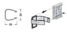 Code 257901 - Clips métal